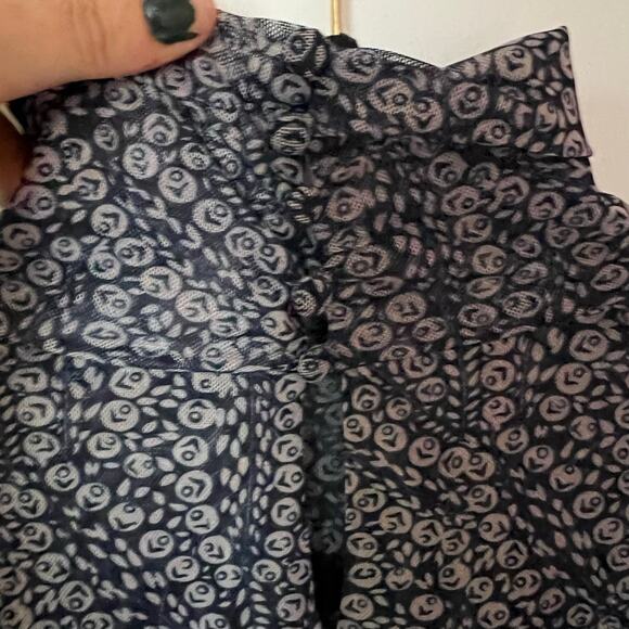Cinq A Sept Mesh Turtleneck Blue Print SZ M - Picture 6 of 7